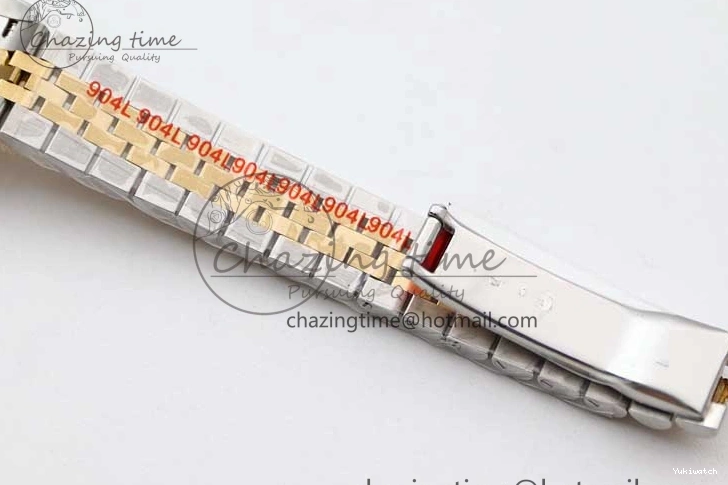 279179 TWF Best YG White SS NH05 Diamonds Bracelet Datejust Jubilee Dial 28mm Markers Edition SS on YG 0408